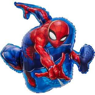 Шар (31''/79 см) Фигура, Человек Паук в прыжке, 1 шт. в уп.