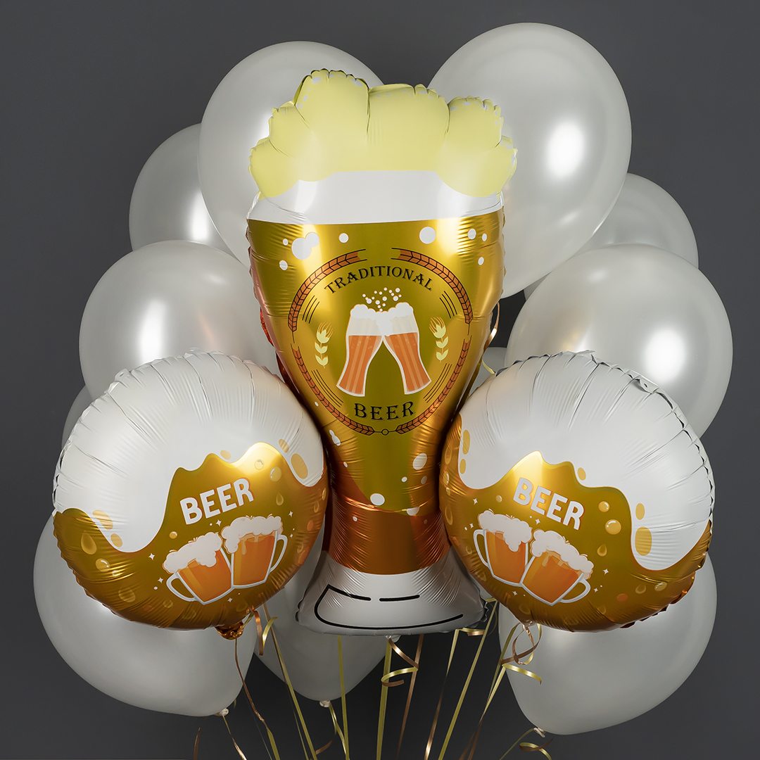 Шар (31''/79 см) Фигура, Кружка пива, 1 шт.