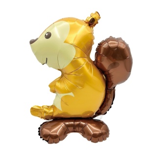 Шар 3D (21''/53 см) Фигура на подставке, Лесная Белка, 1 шт. в уп.