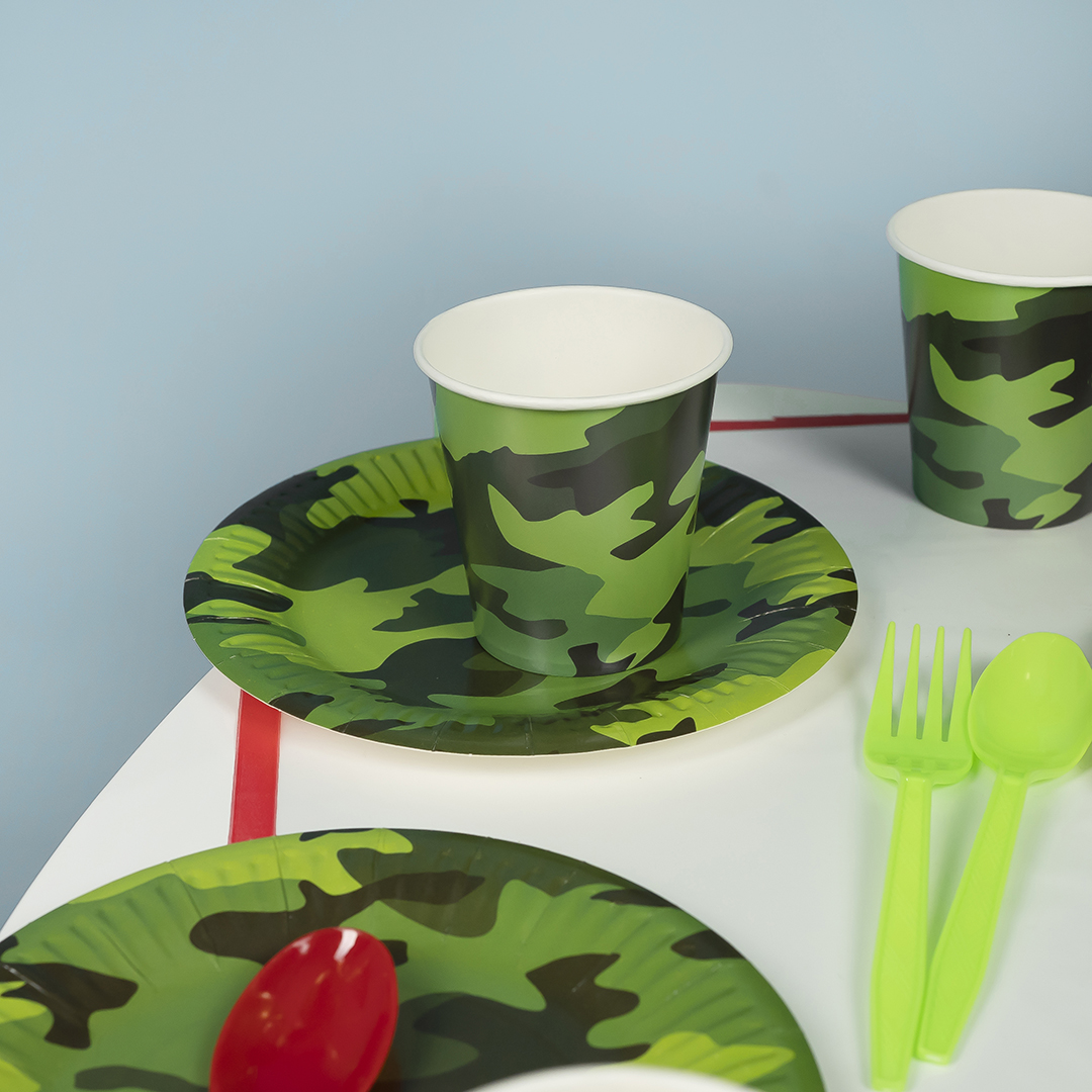 Стаканы (250 мл) Камуфляж, 6 шт.