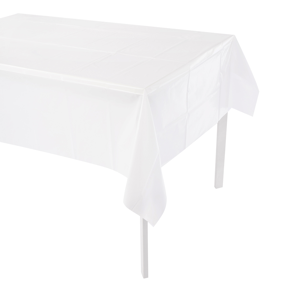 Скатерть одноразовая, Белый, 120*160 см, 1 шт.