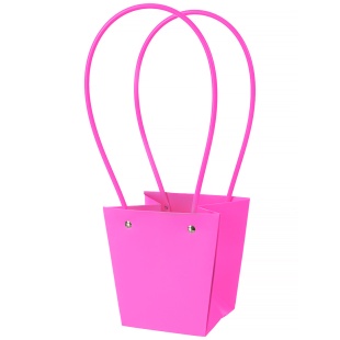 Пакет для цветов, Мастхэв, Фуксия, 20*17*12 см, 1 шт.