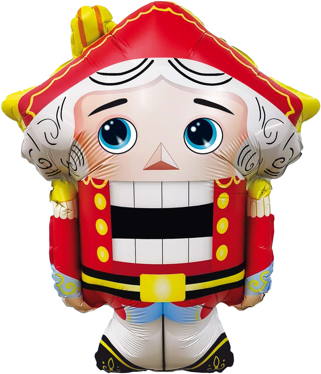 Шар (26''/66 см) Фигура, Щелкунчик, 1 шт. в уп.