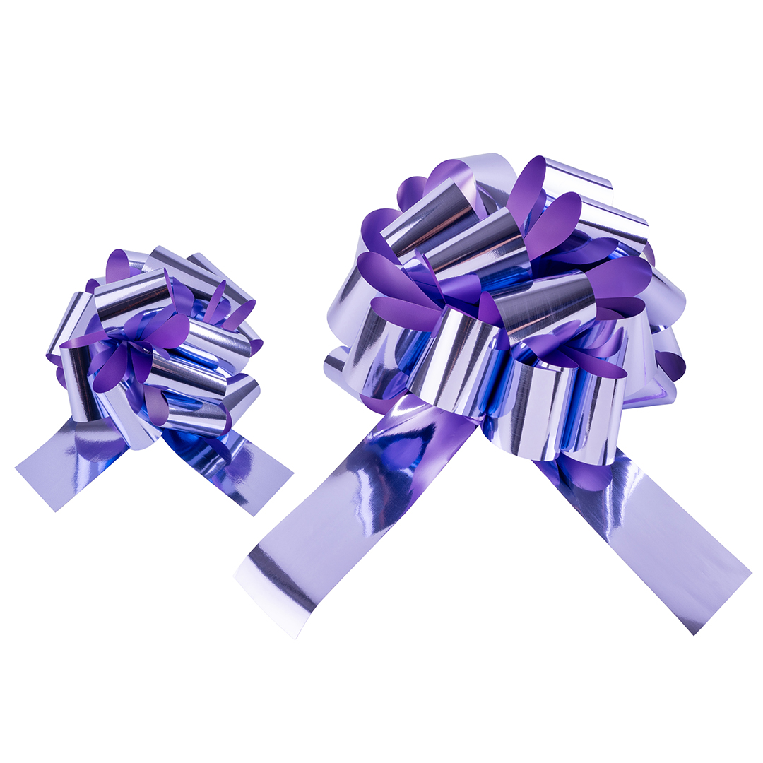 Бант Шар, Лаванда, Металлик, 36 см, 1 шт. в упак. 