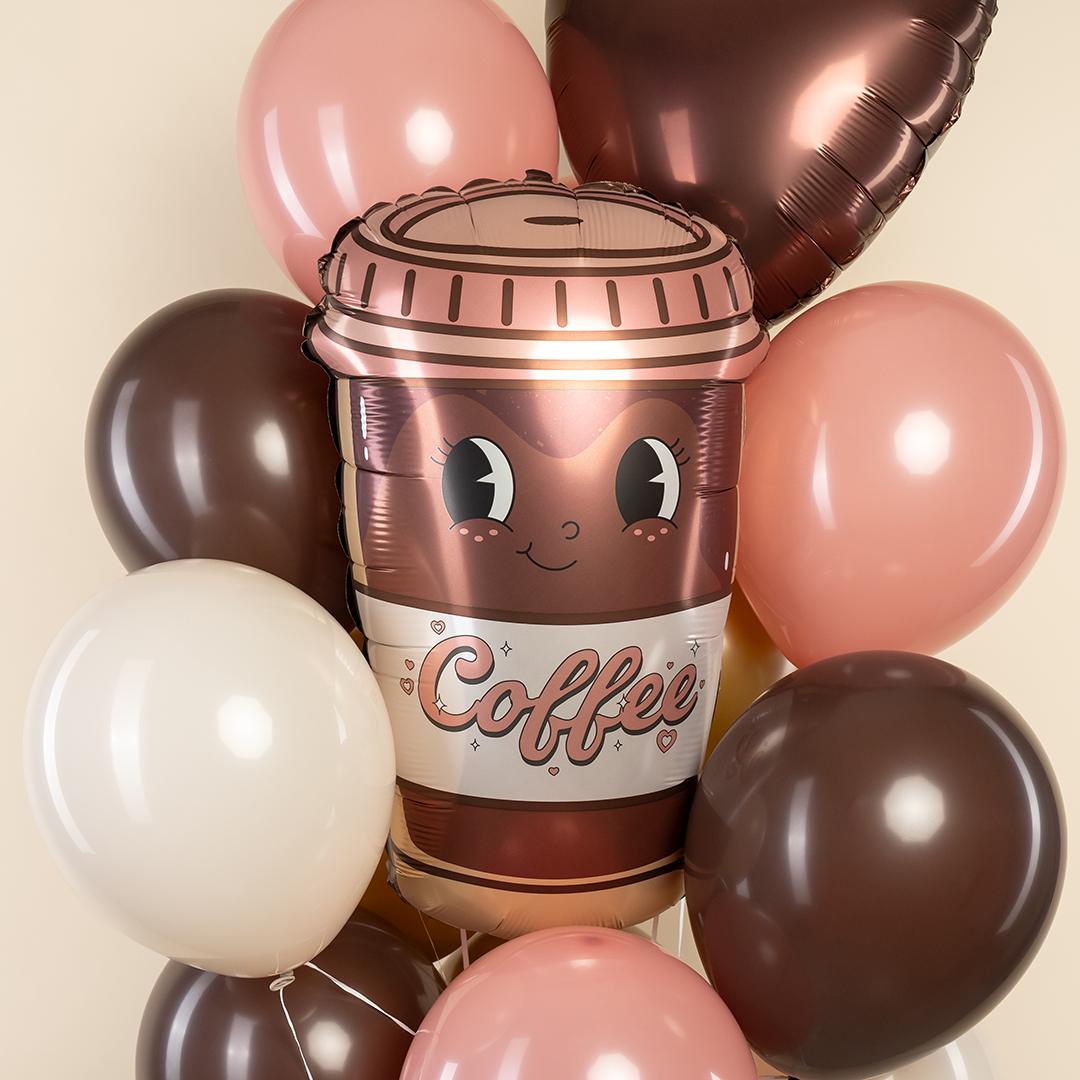 Шар (24''/61 см) Фигура, Кофе, 1 шт. в уп.