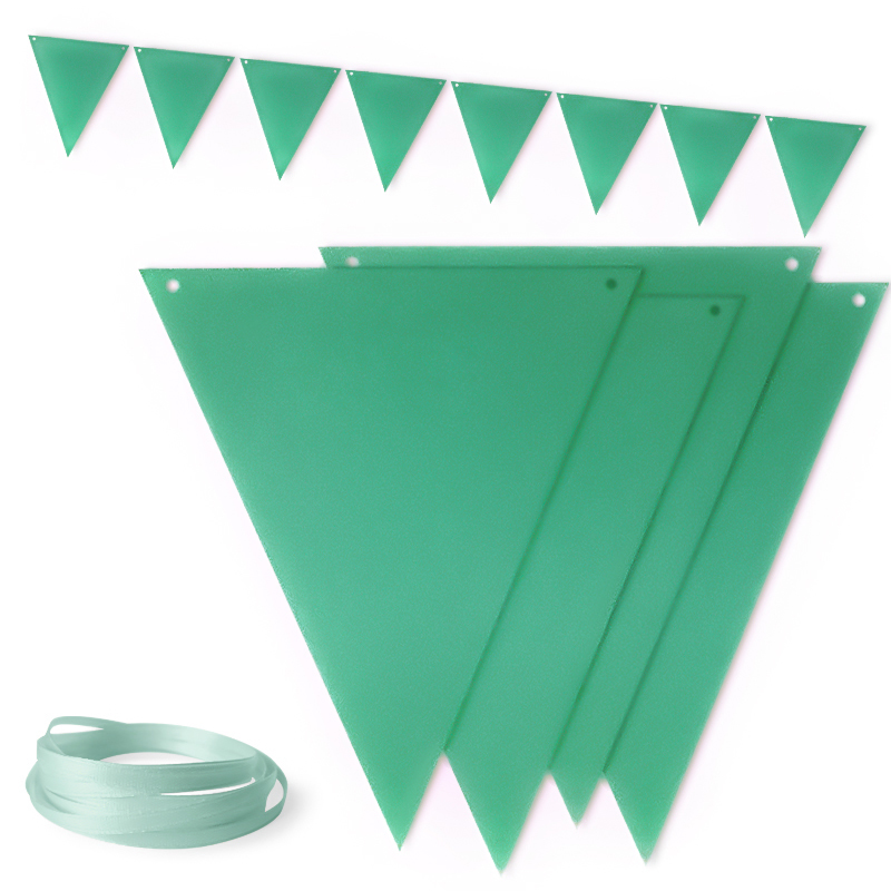 Гирлянда Флажки, Тиффани, 13*19 см*10 шт, 1 упак.