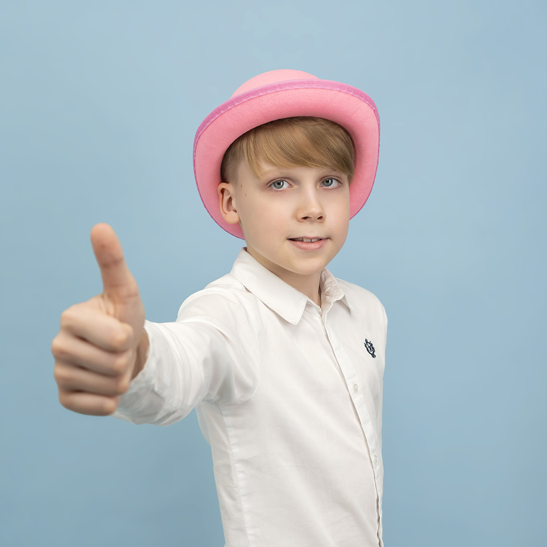 Шляпа Котелок, фетр, Розовый, 56-58 разм., 1 шт. 