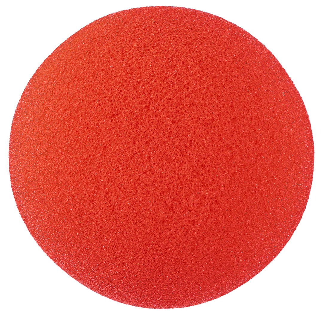 Нос клоуна, на резинке, Красный, 1 шт. 