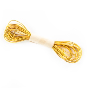 Эластичный шнурок (5 м) Золото, Металлик, 1 шт.