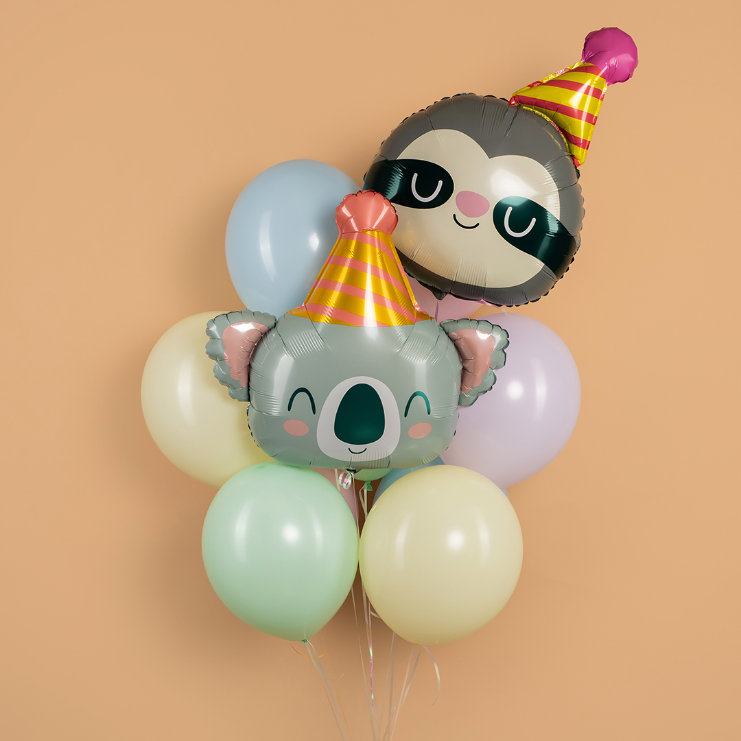 Шар (26''/66 см) Фигура, Ленивец в колпачке, 1 шт.