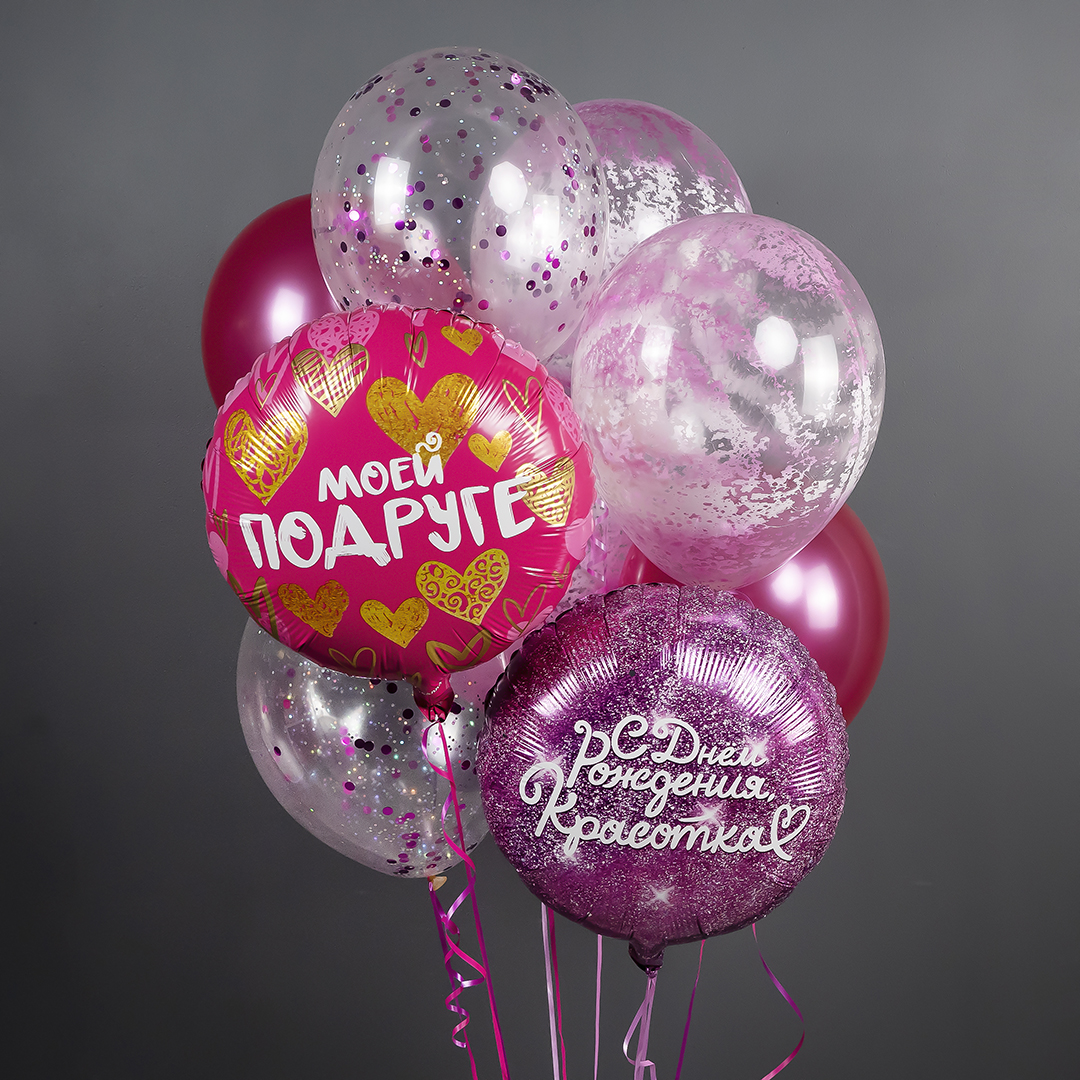 Шар (12''/30 см), Прозрачный, кристалл, 100 шт.