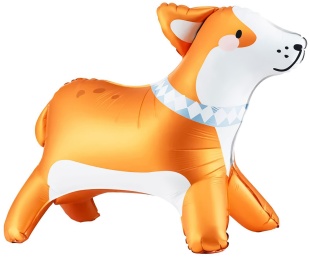 Шар (22''/56 см) Фигура 3D, Корги, 1 шт. в уп.