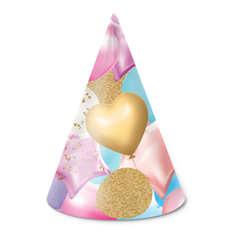 Колпаки, Праздничные шарики, 6 шт. в упак. 