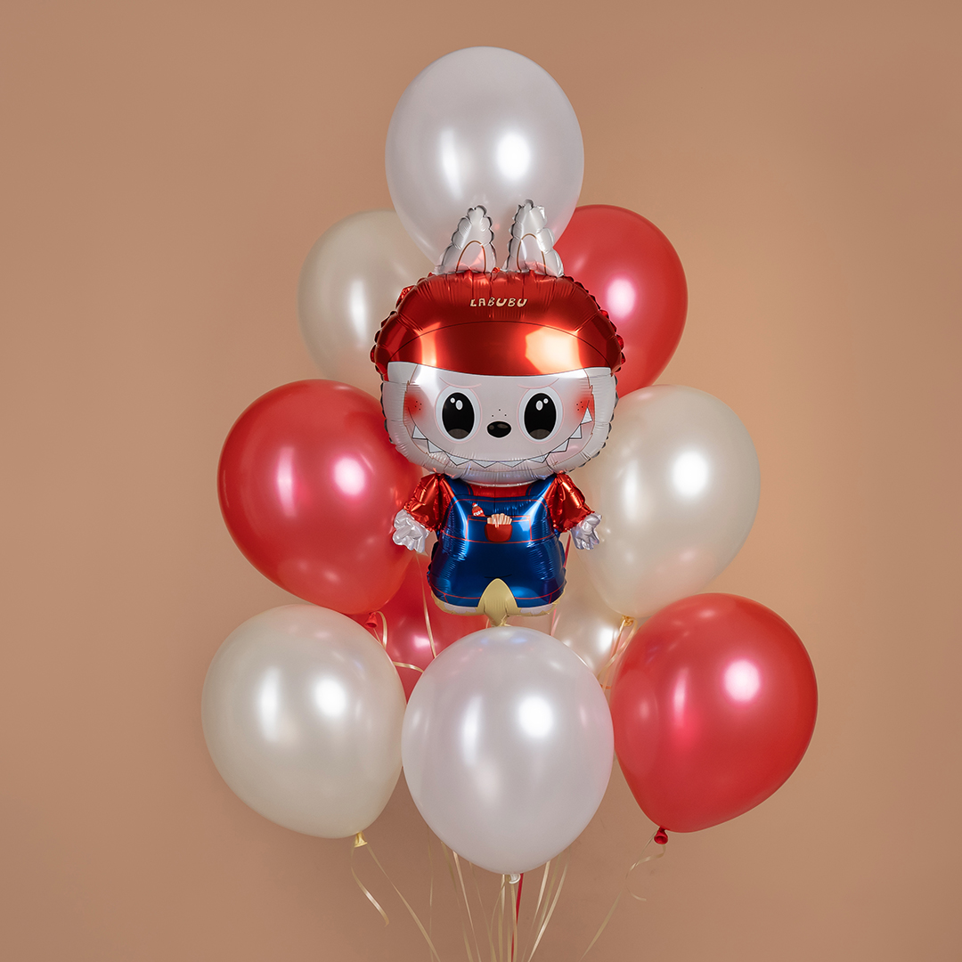 Шар (31''/79 см) Фигура, Плюшевый эльф в комбинезоне, 1 шт.