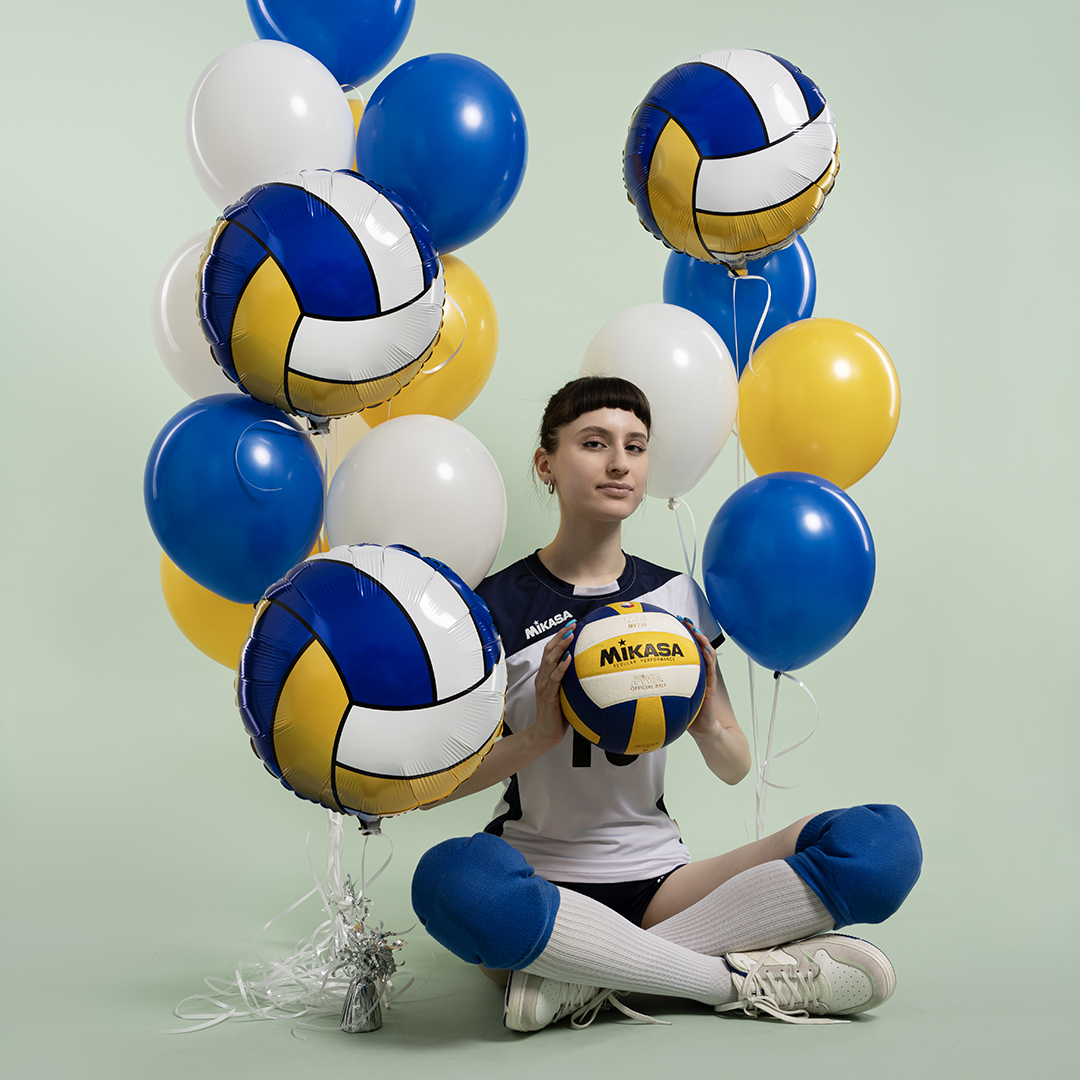 Шар (18''/46 см) Круг, Волейбольный мяч, 1 шт.