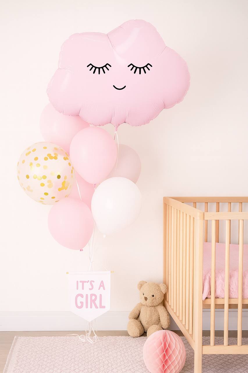 Шар (26''/66 см) Фигура, Зефирное облачко, 1 шт. в уп.