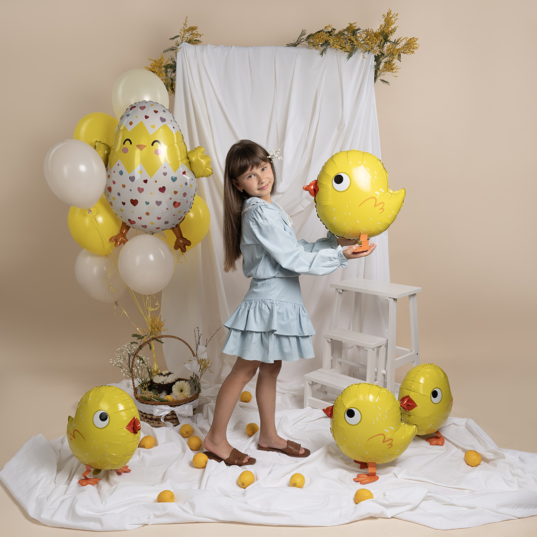 Шар (32''/81 см) Фигура, Счастливый цыпленок, 1 шт.