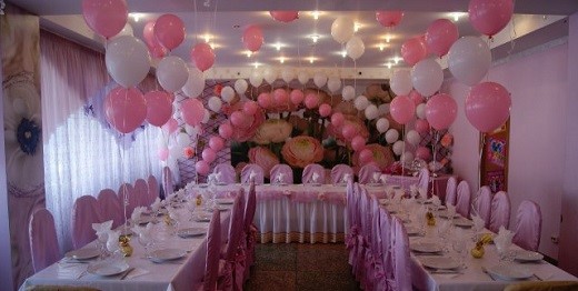 Оформление свадьбы воздушными шарами