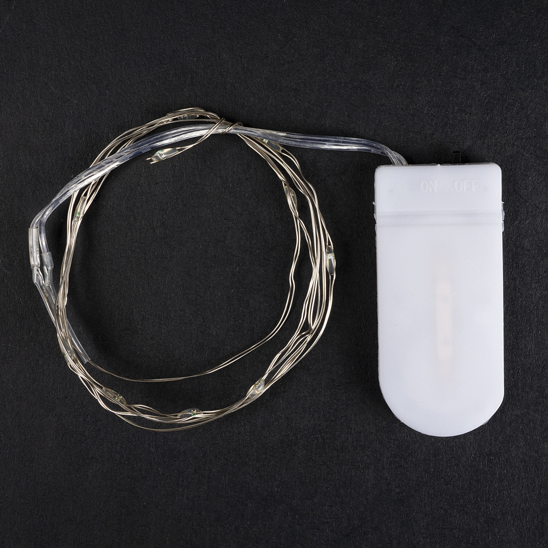 Светодиодная гирлянда, Роса 10 Led, IP10, 1 м. Белый, 1 шт.