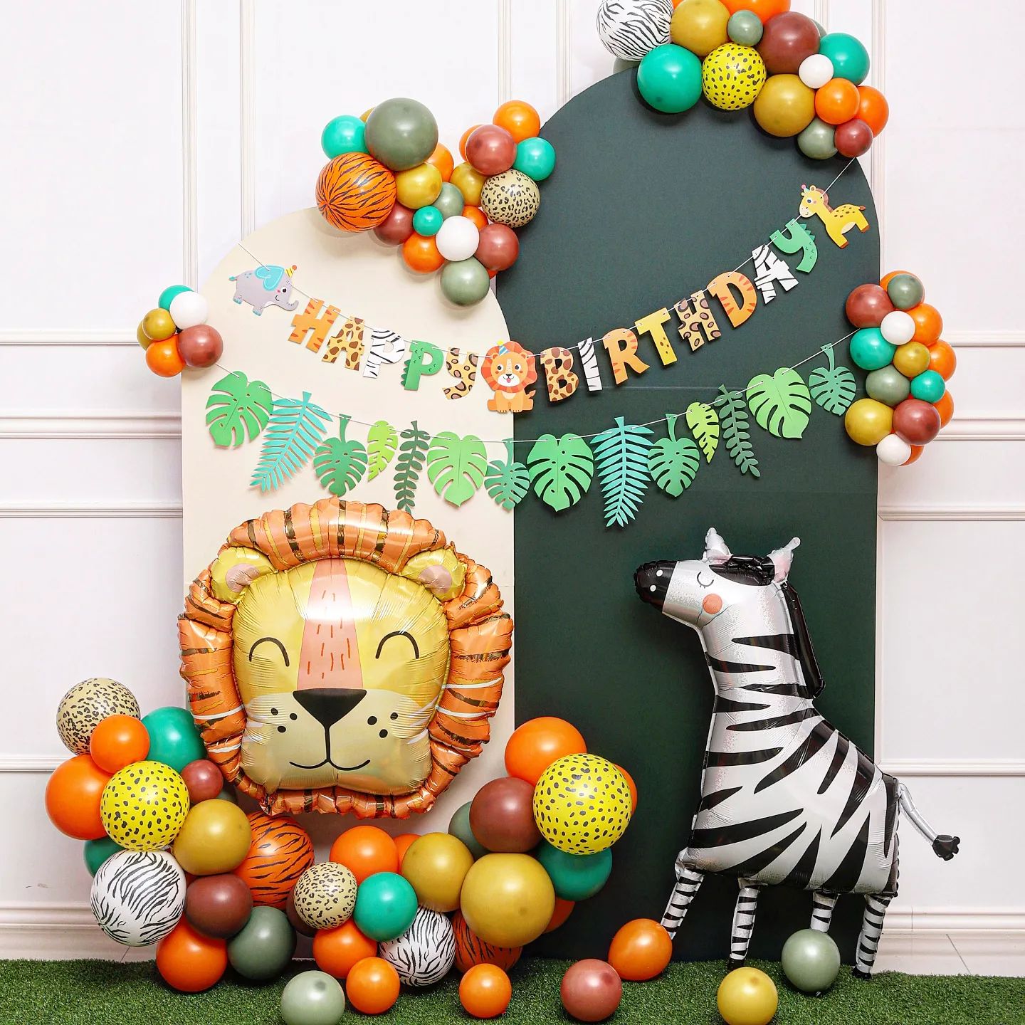 Шар (31''/79 см) Фигура, Голова, Лев, 1 шт.