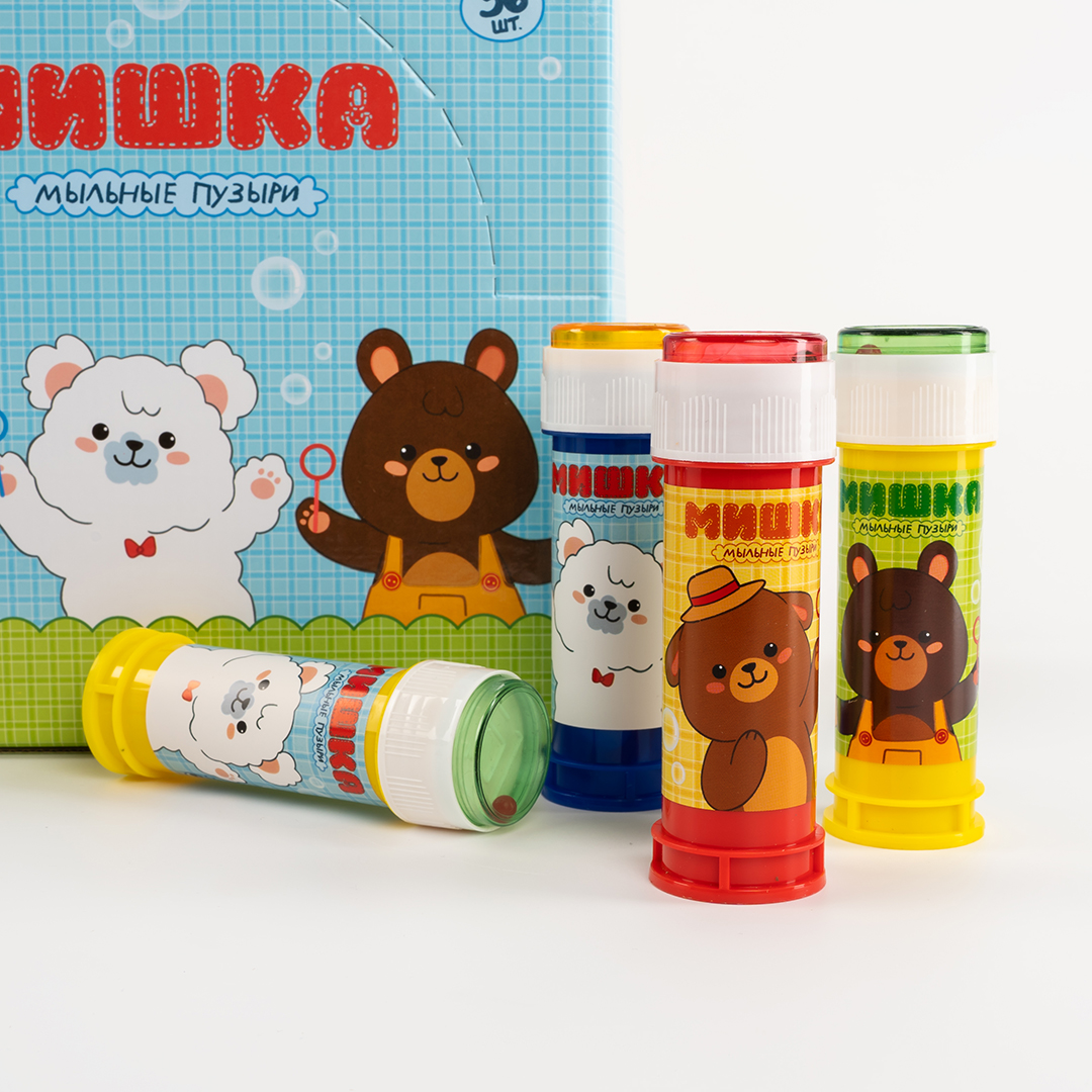 Мыльные пузыри Любимый мишка, 60 мл. 36 шт.