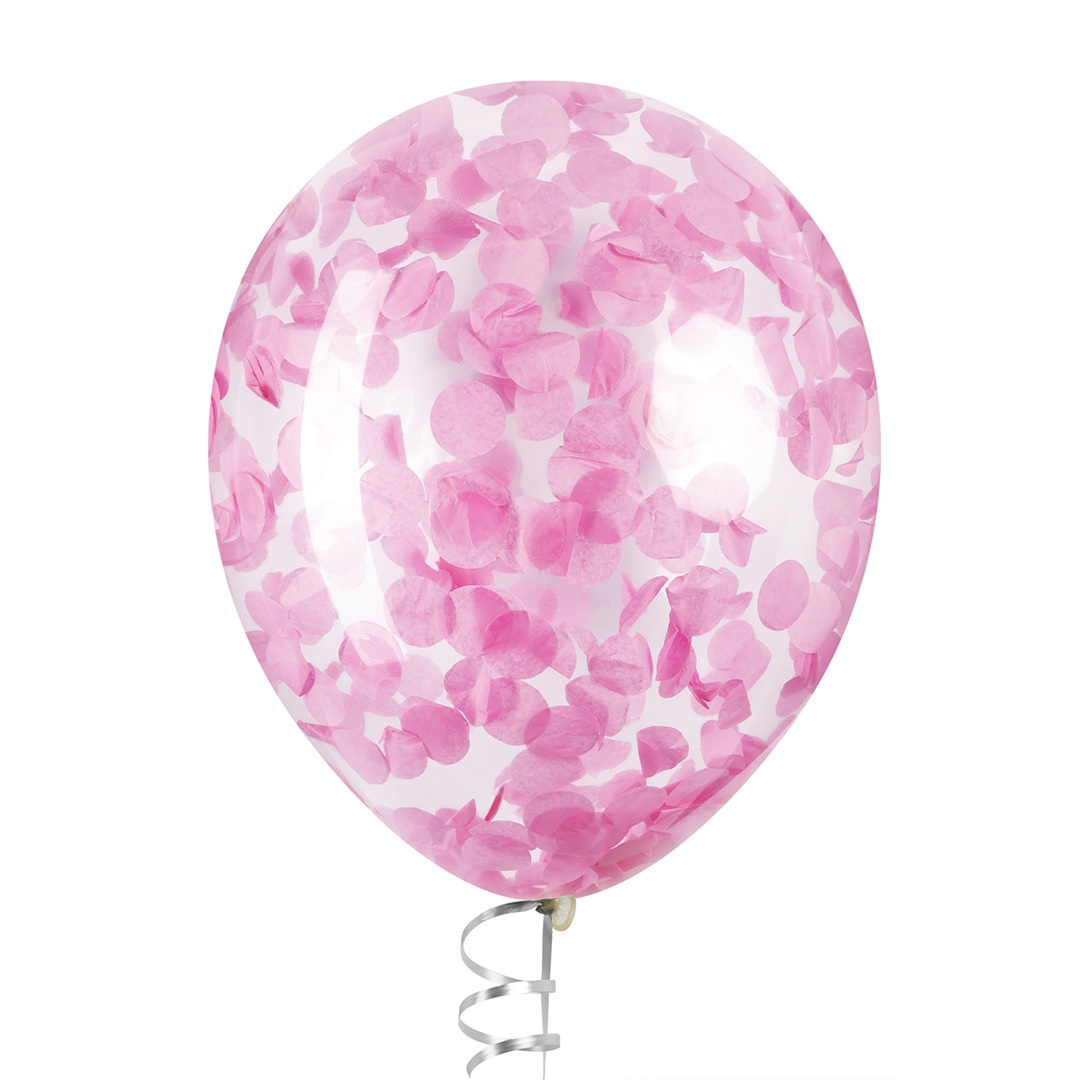 Конфетти тишью Круг, Розовый, 2,5 см, 50 г.