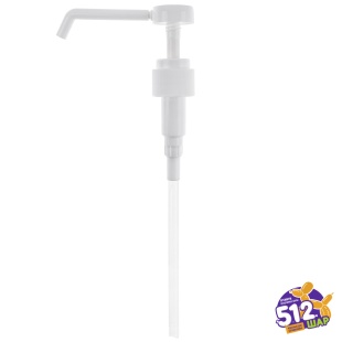 Дозатор ТМ 512 для полимерного геля 0,7 кг, диаметр 2,8 см, длина 23,5 см, Белый, 1 шт.