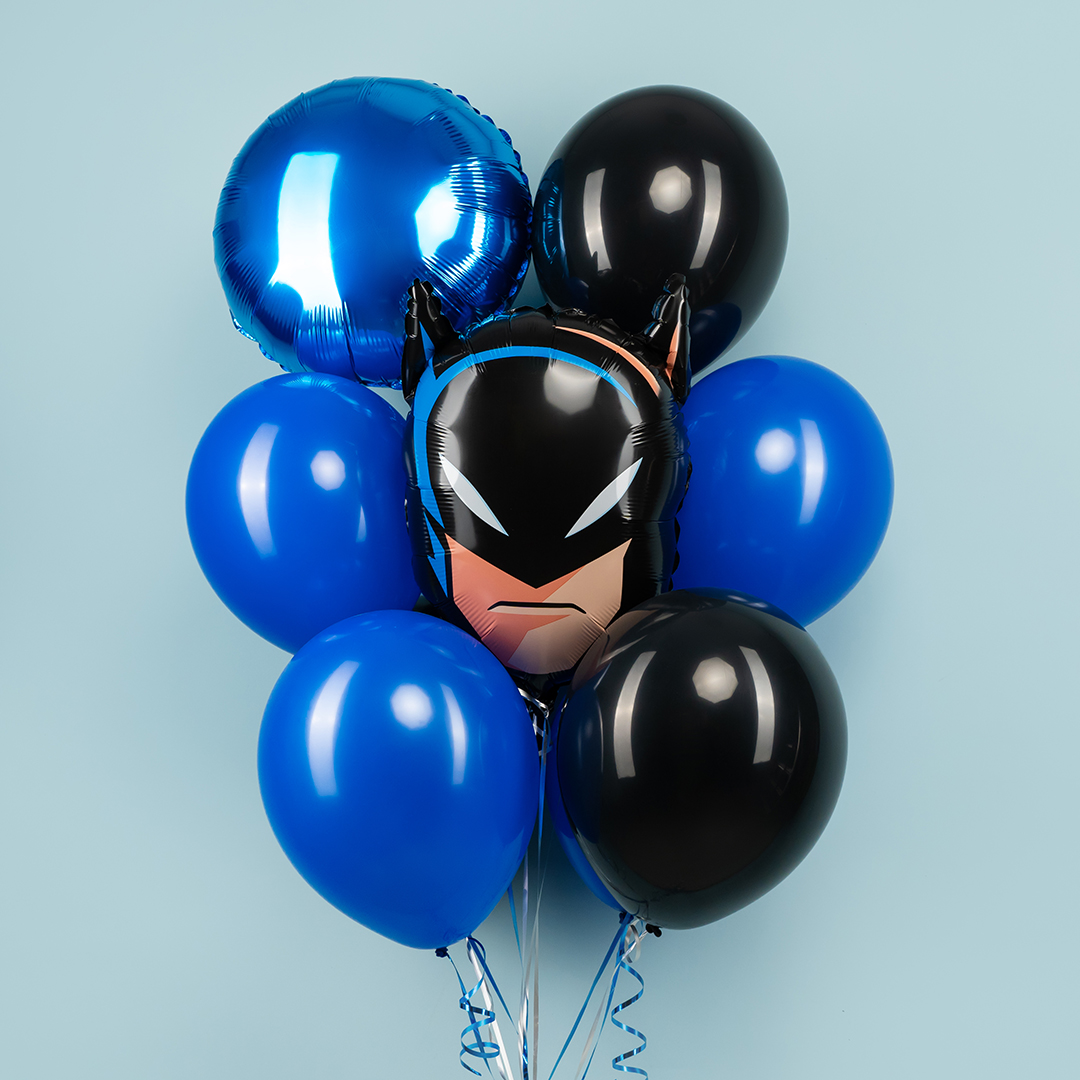 Шар (22''/56 см) Фигура, Голова, Бэтмен, 1 шт. в уп.