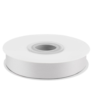 Лента атласная (1,2 см*22,85 м) Яркое серебро, 1 шт.