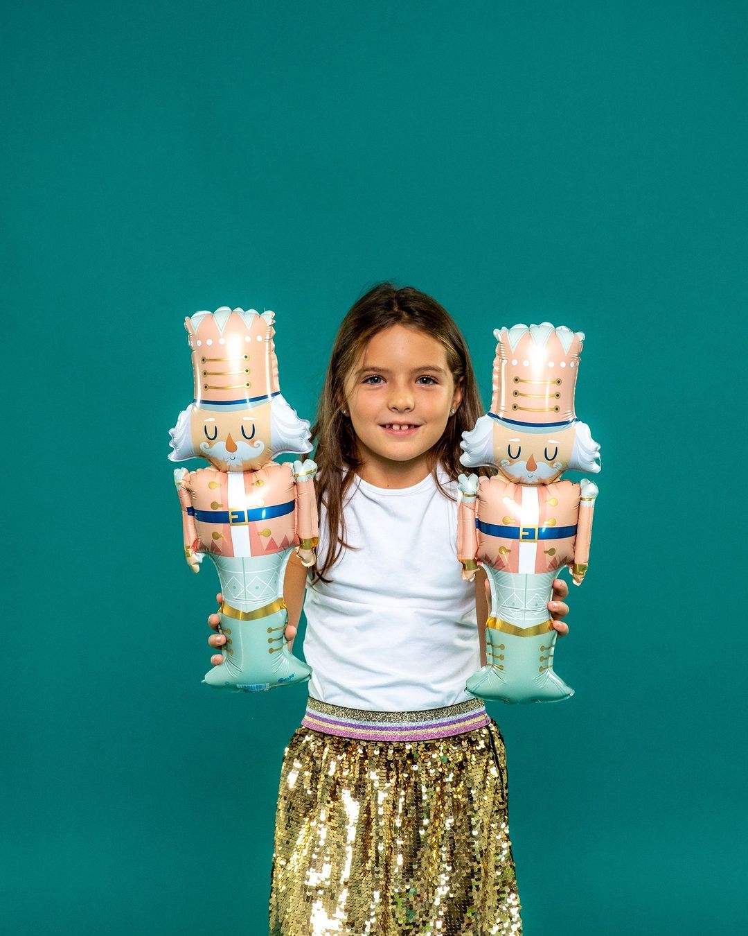 Шар (16''/41 см) Мини-фигура, Щелкунчик, Розовый, 1 шт.