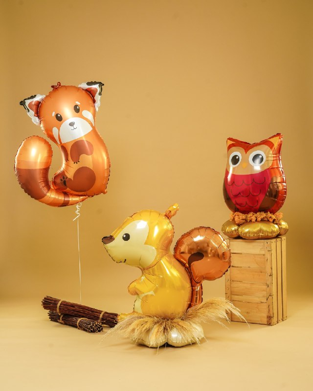 Шар (34''/86 см) Фигура, Красная панда, 1 шт.