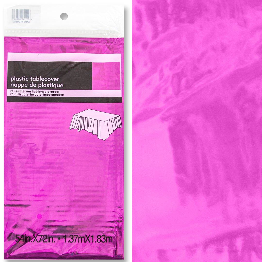 Скатерть одноразовая, Фуше, Металлик, 137*183 см, 1 шт.