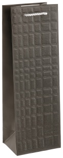 Пакет подарочный для вина, 210гр, Фактурный узор, Дизайн №1, 35*12*9 см, 1 шт.