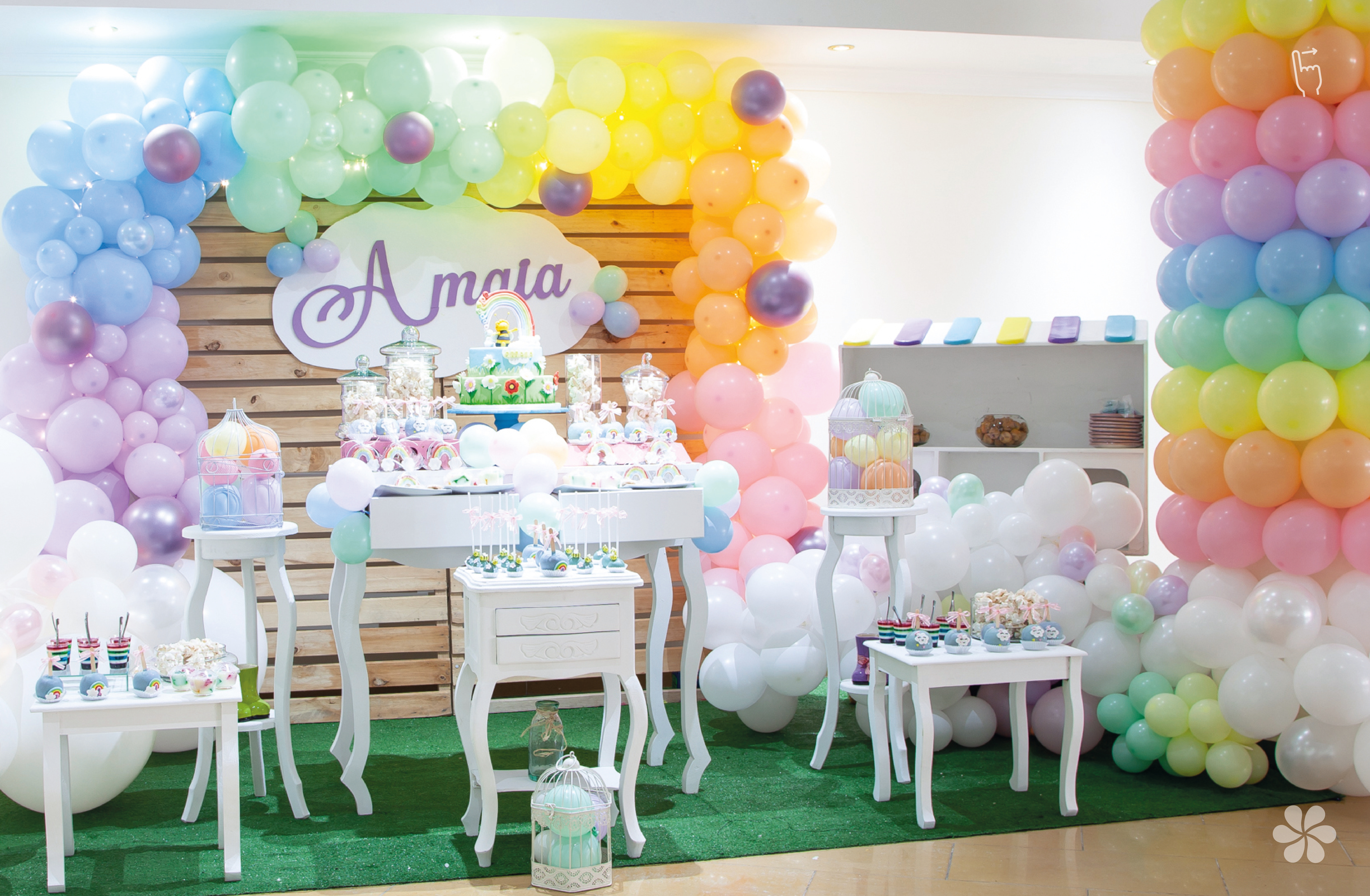 Шар (24''/61 см), Нежно-голубой (640), макарунс, 3 шт.