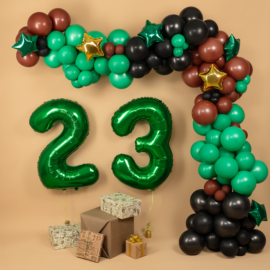 Шар (5''/13 см), Зеленый, пастель, 100 шт.