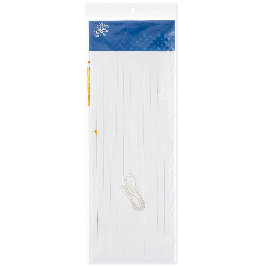 Гирлянда Тассел, Белый, 35*12 см, 12 листов.