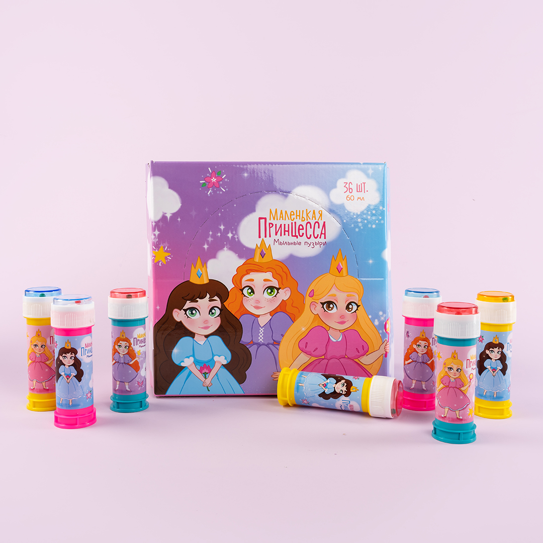 Мыльные пузыри Маленькая принцесса, 60 мл. 36 шт.