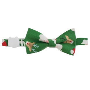 Новогодний ошейник - бант для питомца, 17-33 см, Зеленый, 1 шт. в упак. 