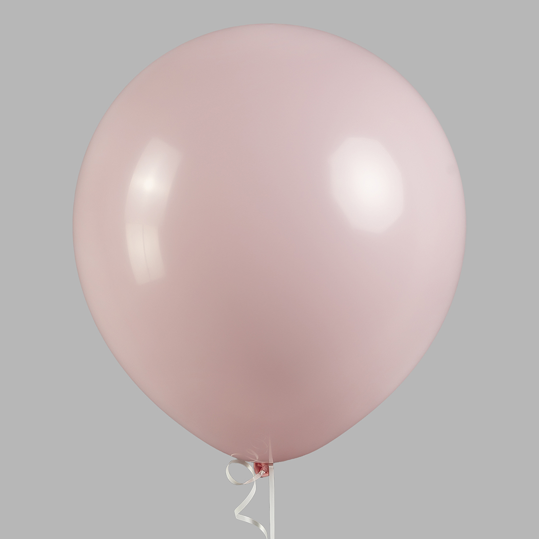 Шар (18''/46 см), Светло-розовый, пастель, 10 шт.