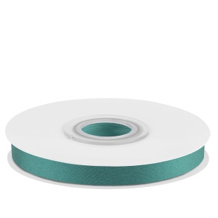 Лента атласная (0,7 см*22,85 м) Карибский голубой, 1 шт.