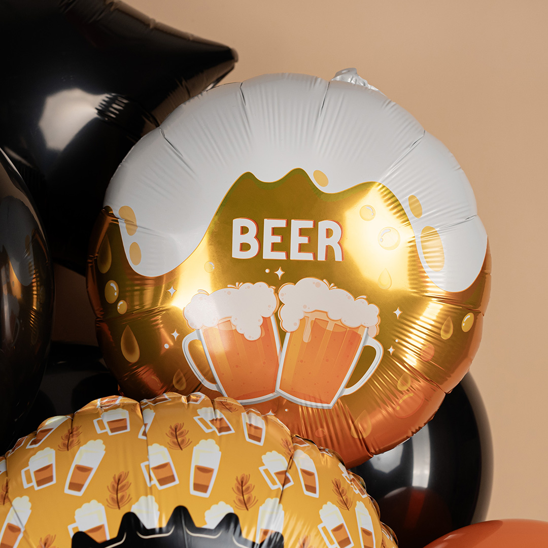 Шар (18''/46 см) Круг, Кружка пива, 1 шт.