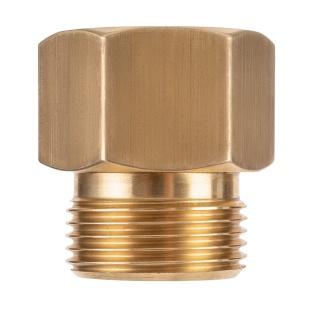 Переходник с малого баллона на большой, латунь, 1 шт.
