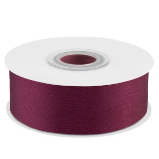 Лента атласная (2,5 см*22,85 м) Красное дерево, 1 шт.