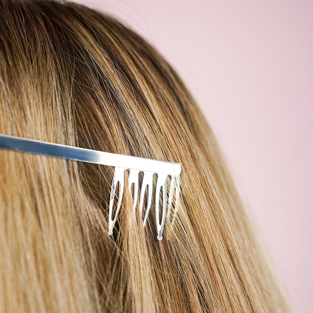 Ободок Корона, Мисс Совершенство, металл, Серебро, 1 шт. 