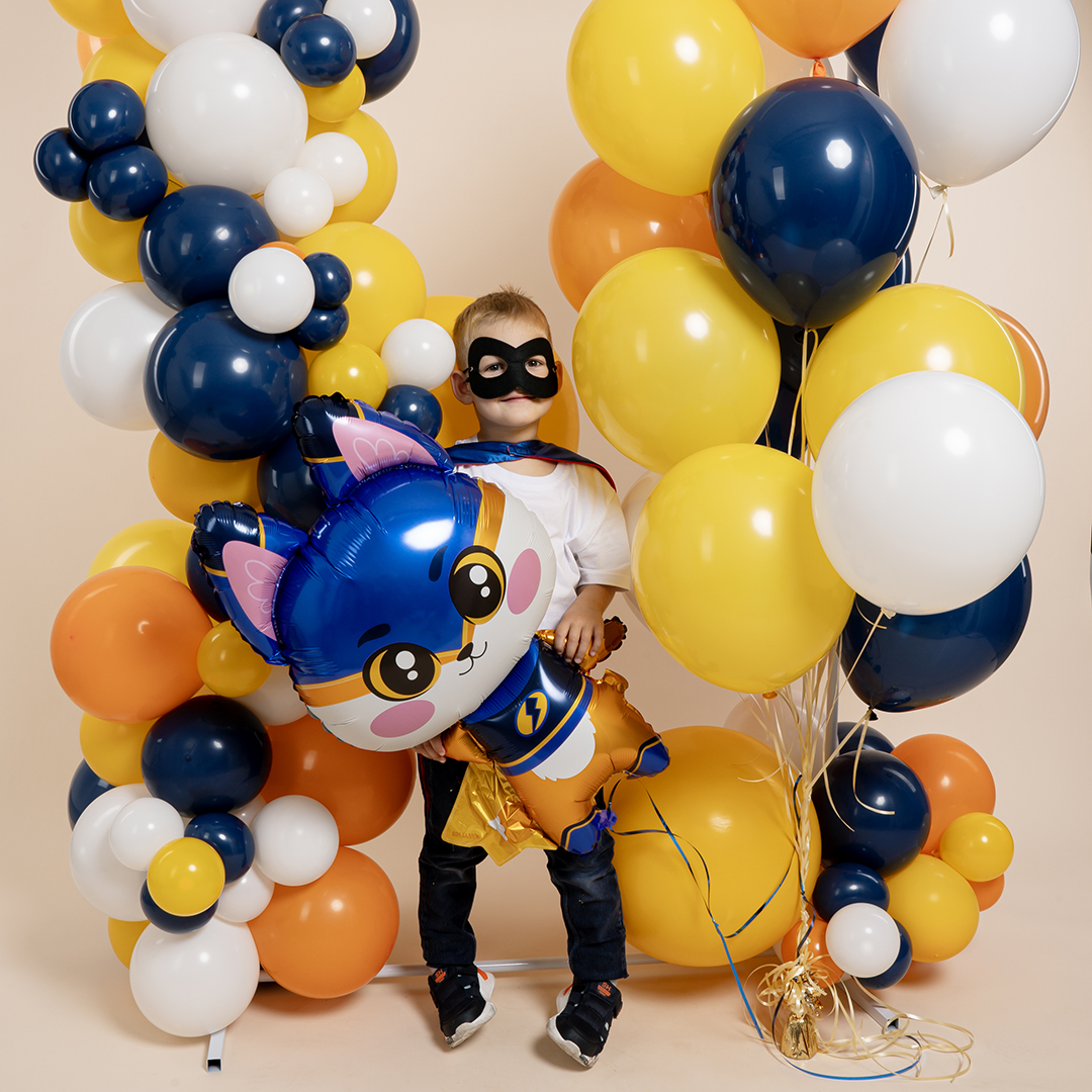 Шар (37''/94 см) Фигура, Лисенок Супергерой, 1 шт. в уп.