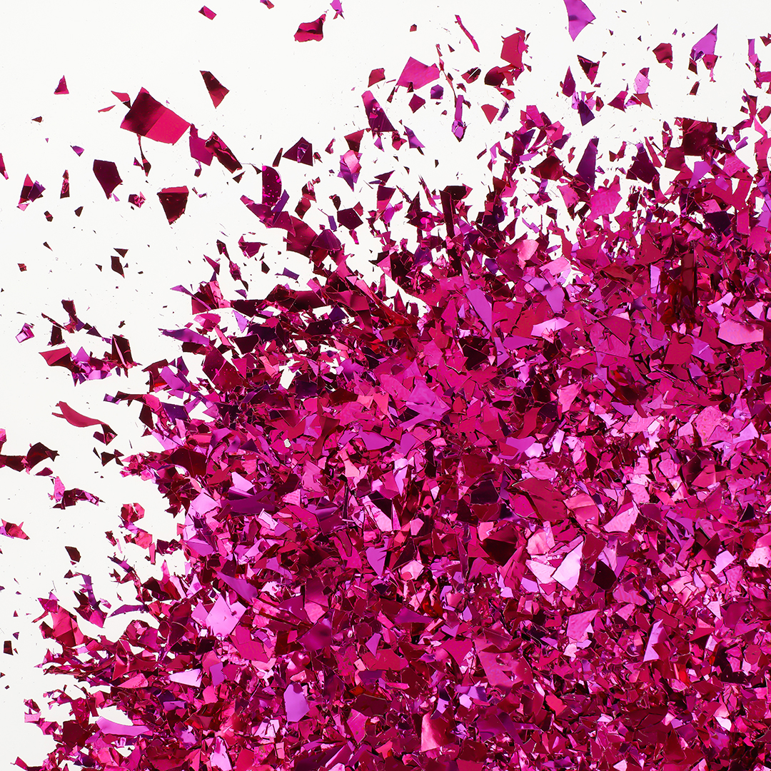 Конфетти дробленые Фуксия, Металлик, 20 г.