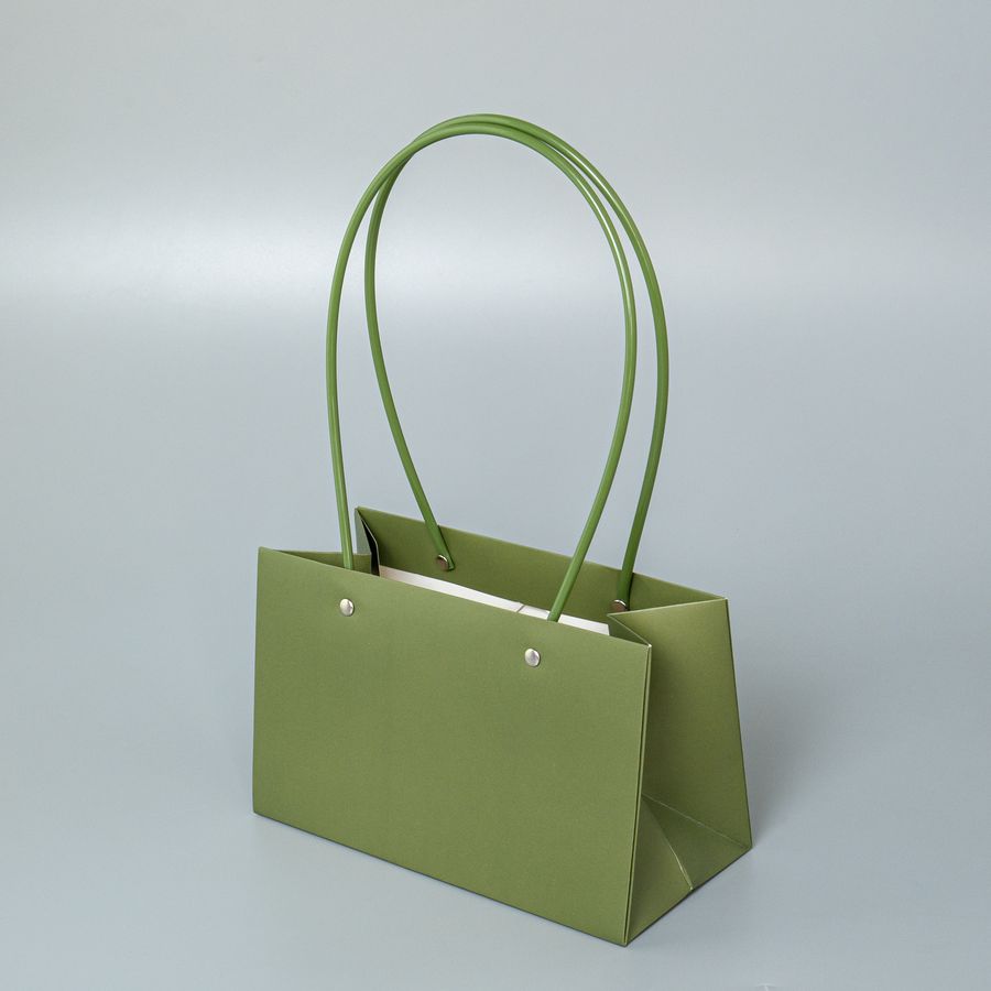 Пакет для цветов, Мастхэв, Авокадо, 22*14*11 см, 1 шт.