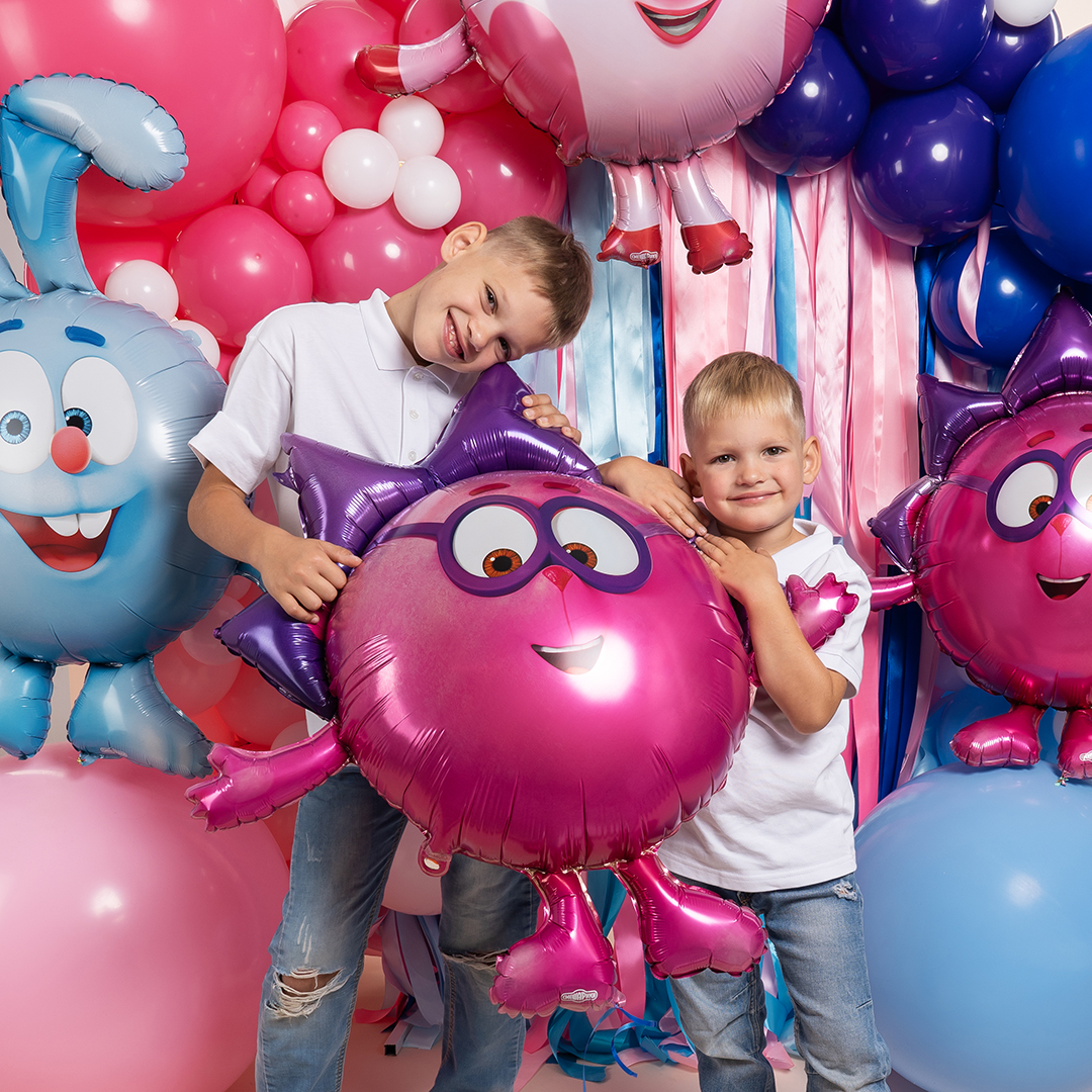 Шар (38''/97 см) Фигура, Смешарики, Ежик, 1 шт. в уп.