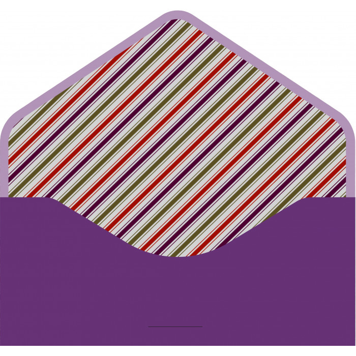 Конверт из дизайнерской бумаги, С Юбилеем!, Фиолетовый, Металлик, 1 шт.