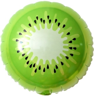 Шар (18''/46 см) Круг, Киви, Зеленый, 1 шт. в уп. (цв.этик.)